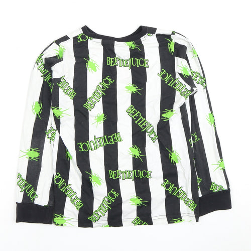 Boys Black Beetlejuice Pyjama Top 9-10 Years
