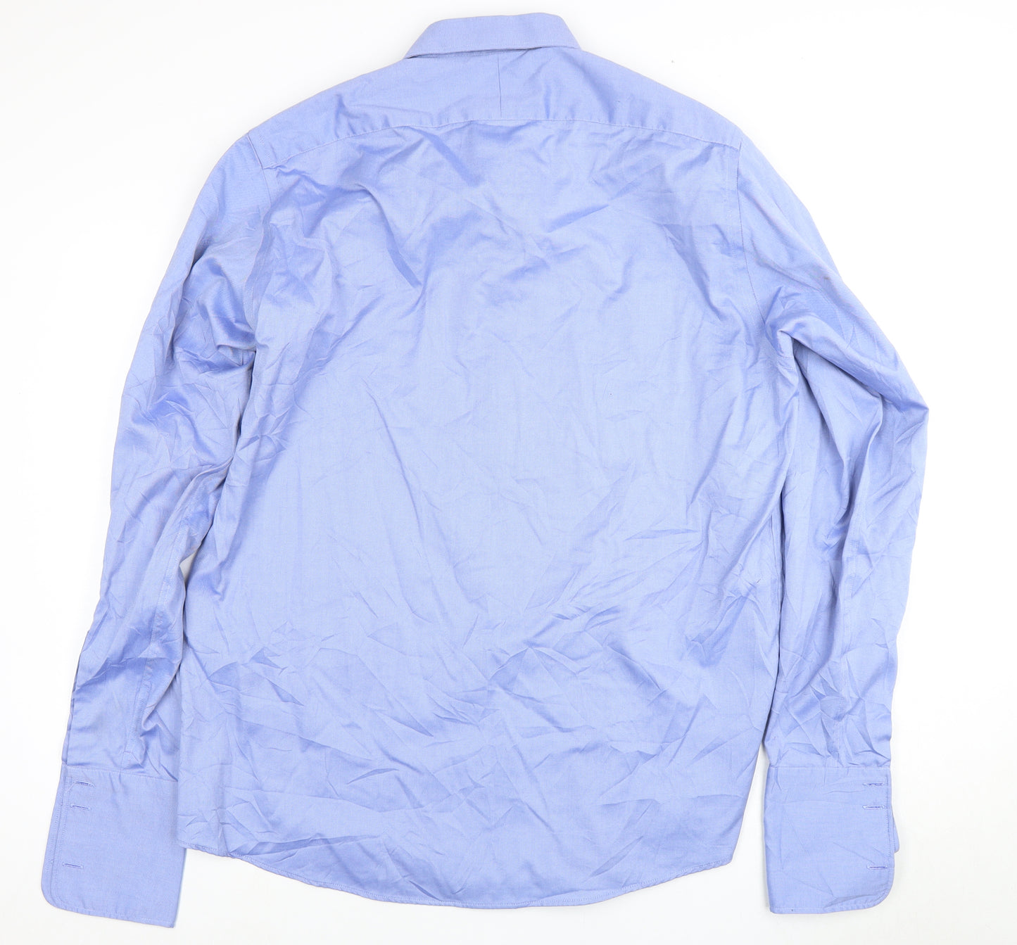 Austin Reed Men's Blue Slim Fit Dress Shirt 18L