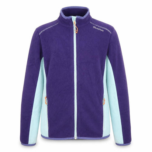 Quechua Girls Purple Blue Fleece Jacket Size 14 Years
