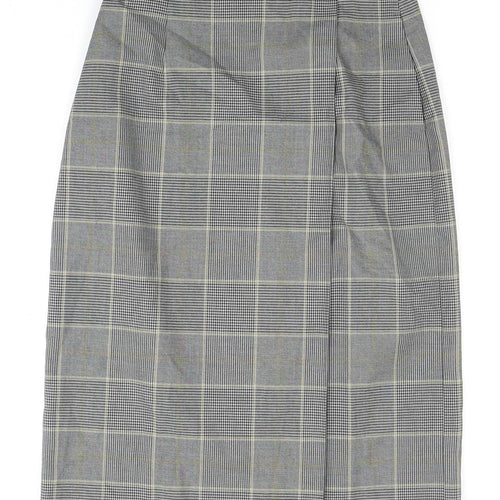 Uniqlo Women's Check Pencil Skirt XS Multicoloured