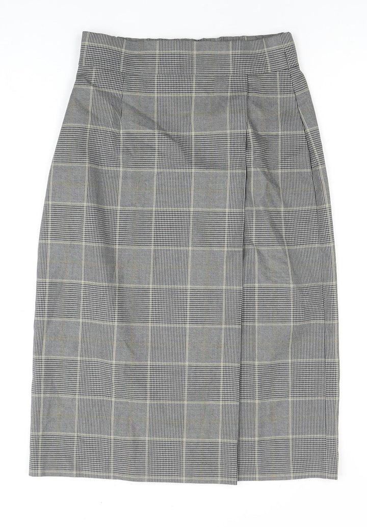 Uniqlo Women's Check Pencil Skirt XS Multicoloured
