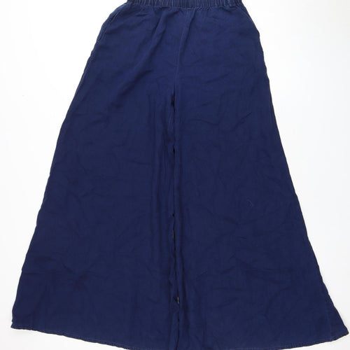 MNG Women's Blue Wide-Leg Trousers XS