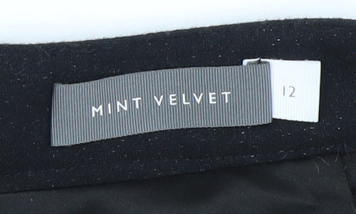 Mint Velvet Women's Black Knee Length Pencil Skirt 12