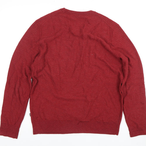 Michael Kors Men's Red Wool Pullover Jumper S