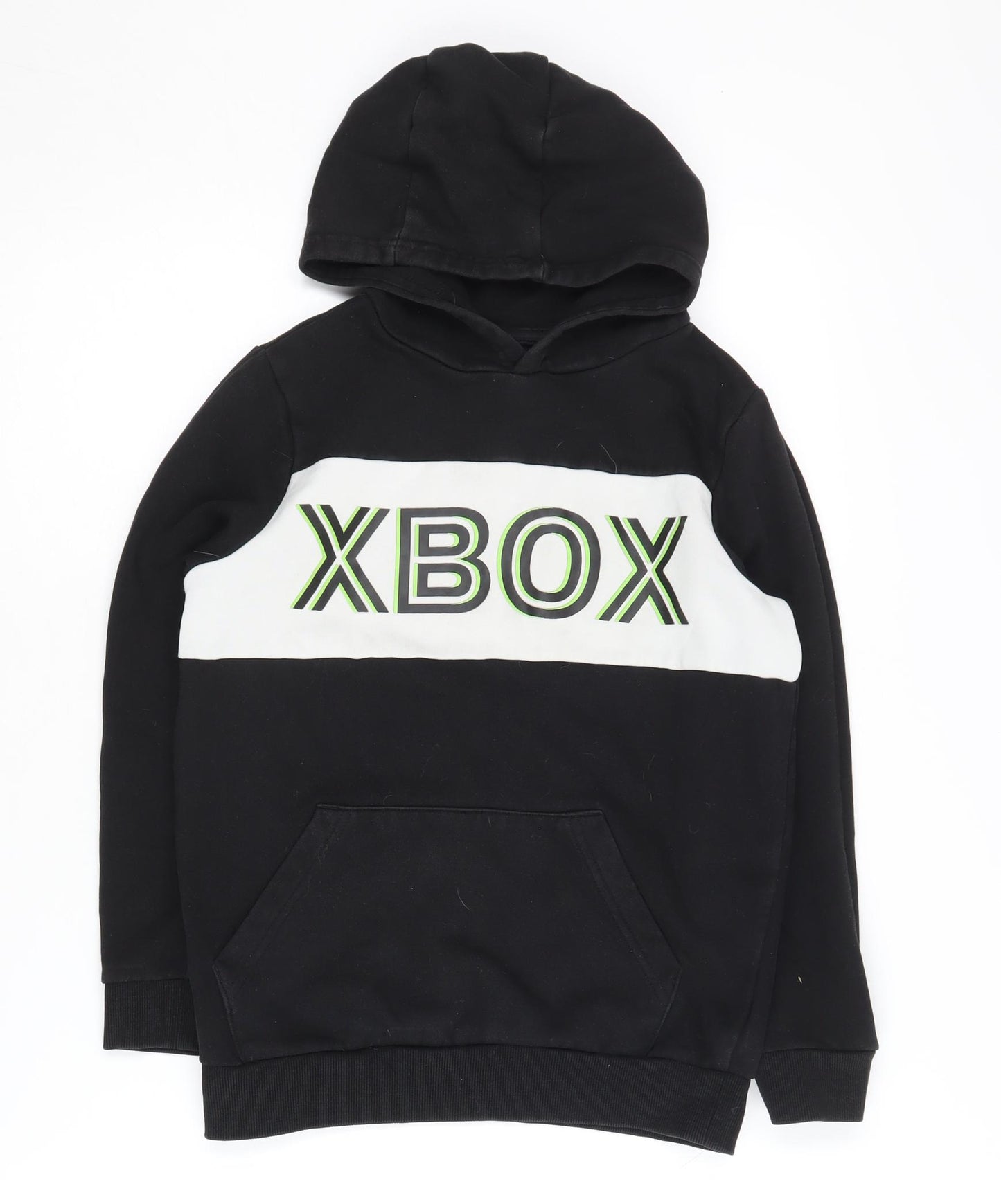 XBOX Boys Black Pullover Hoodie 9-10 Years Gaming Logo