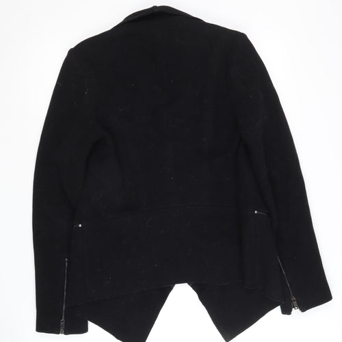 Zara Woman Black Wool Blend Jacket, S, Autumn/Winter Casual
