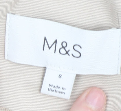 Marks and Spencer Beige Women's Trench Coat Size 8