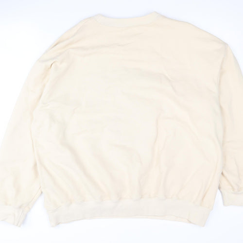 Pull&Bear Teen Beige Sweatshirt, Size 12, NYC Logo