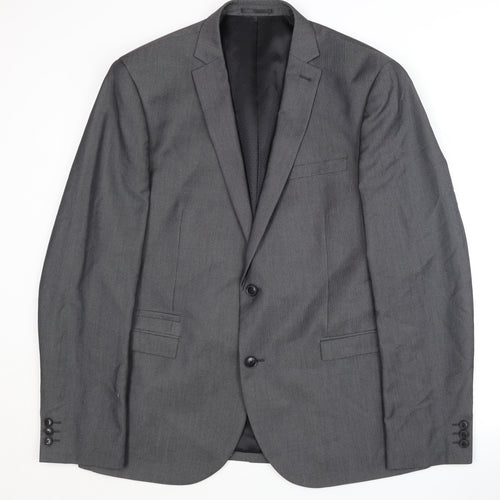 Next Grey Men's Suit Jacket 44R - Formal Business Wear