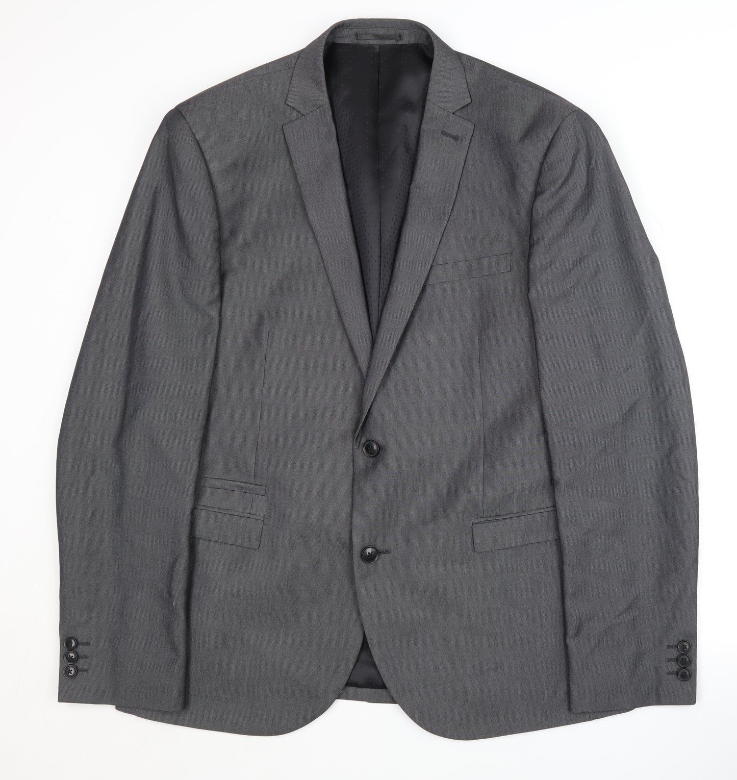 Next Grey Men's Suit Jacket 44R - Formal Business Wear