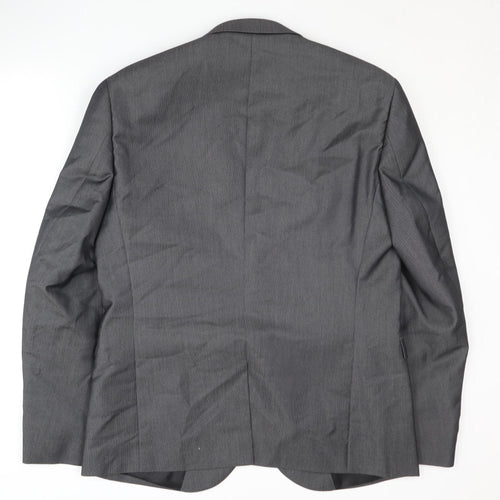 Next Grey Men's Suit Jacket 44R - Formal Business Wear