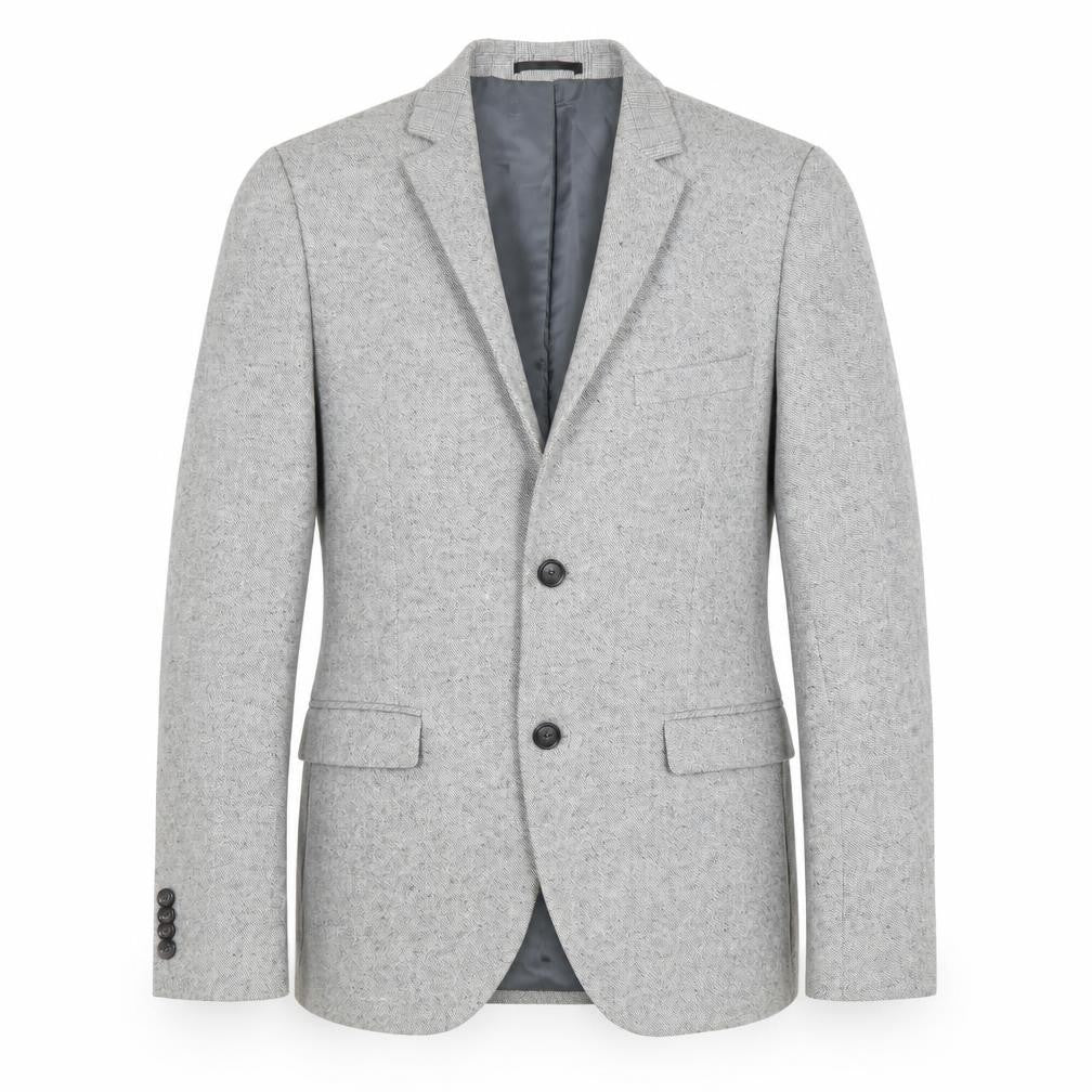 Front view of Topman Men's Grey Blazer 40 Regular Fit Formal Jacket