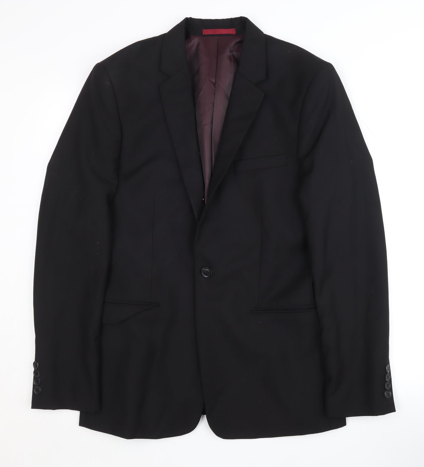 Topman Men's Black Skinny Blazer 38R Formal