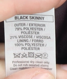 Topman Men's Black Skinny Blazer 38R Formal