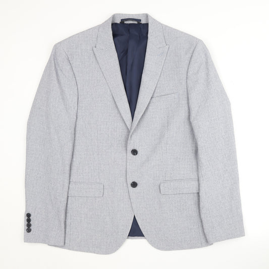 Marks and Spencer Men's Grey Blazer, L, Formal Jacket