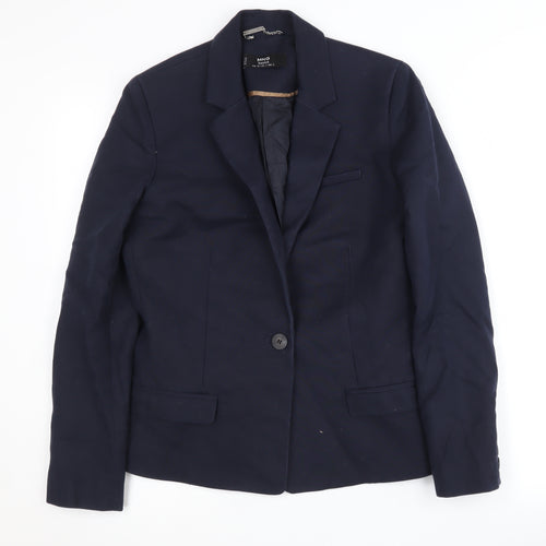 MNG Women's Blue Blazer, Size 8, Business Classic