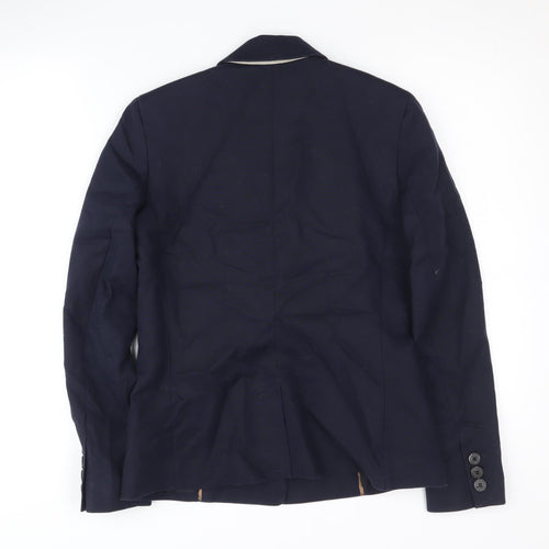 MNG Women's Blue Blazer, Size 8, Business Classic