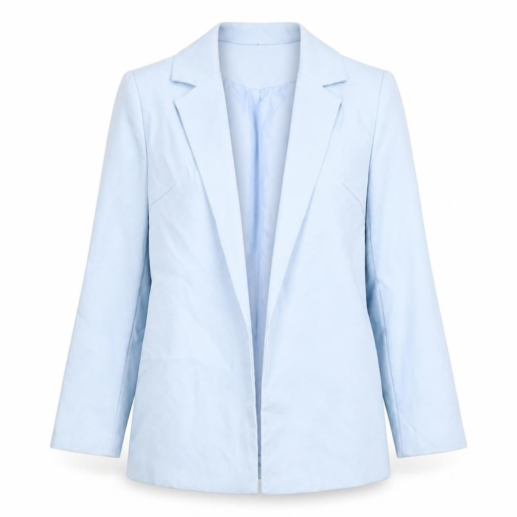 Front view of Missguided Women's Blue Blazer UK 8 Regular Fit