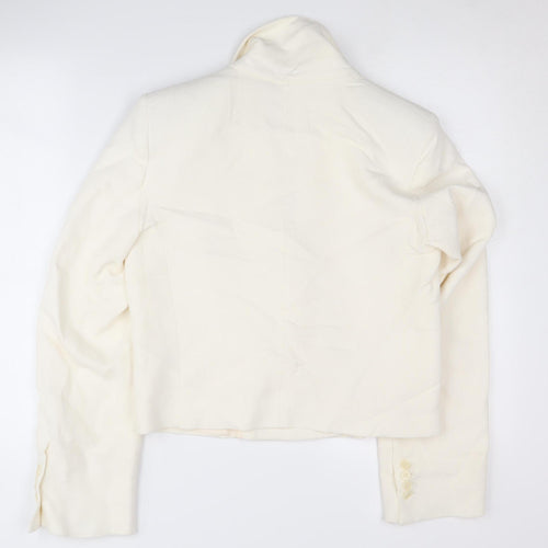Zara Women’s Ivory Double-Breasted Blazer XS