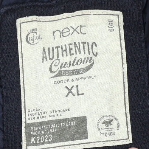 Next Men's Black XL Short Duffel Coat