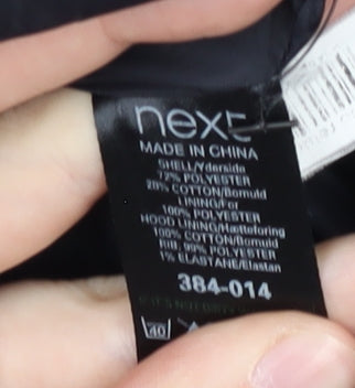 Next Men's Black XL Short Duffel Coat