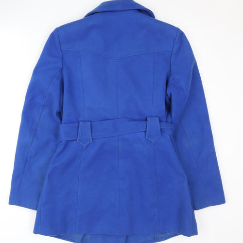 The Collection Blue Women's Belted Coat Size 12