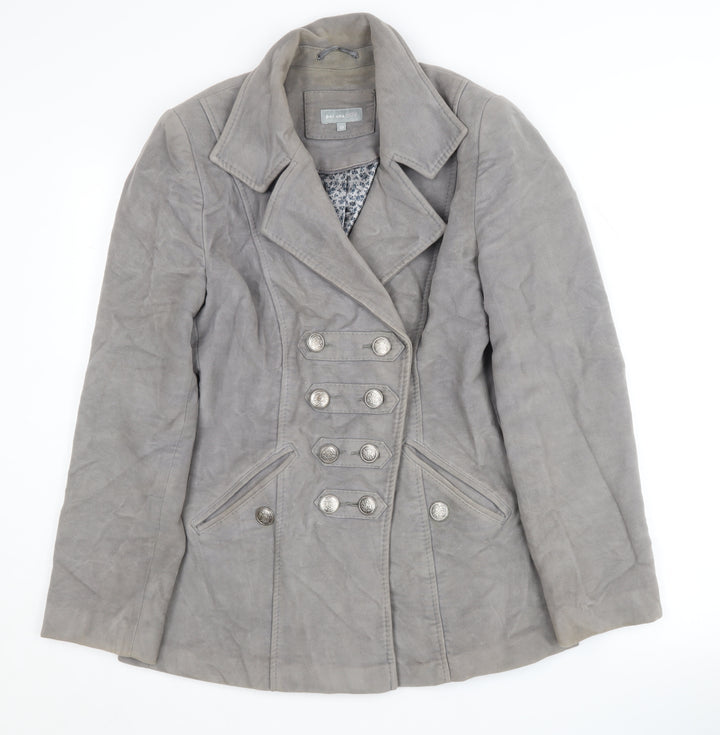 Per Una Women's Grey Military Jacket Size 12
