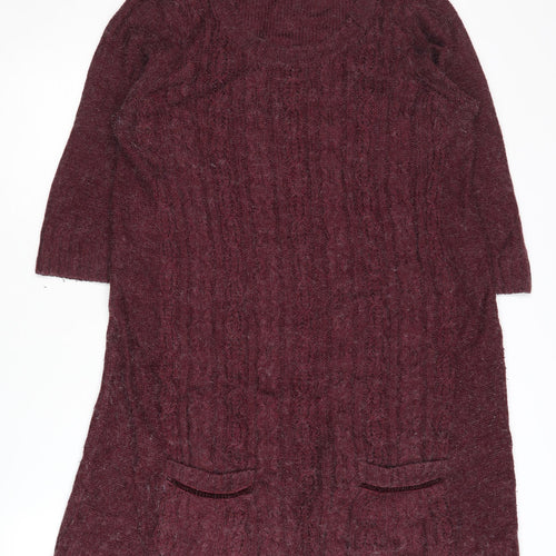 Dorothy Perkins Women's Red Jumper Dress Size 16