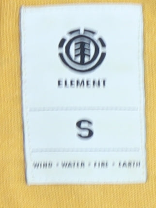 Element Men's Yellow Graphic 3/4 Sleeve T-Shirt, Size S