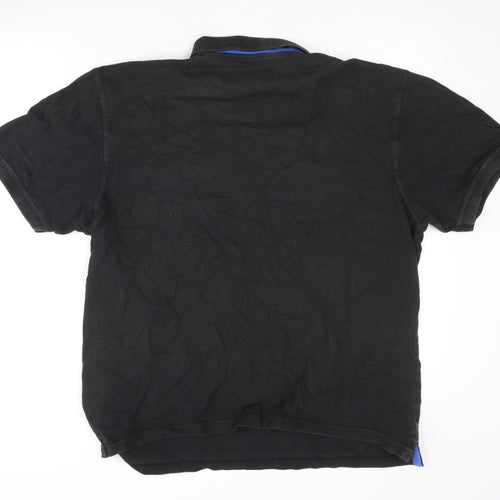 Raging Bull Men's Black Polo Shirt XL, Casual, Cotton