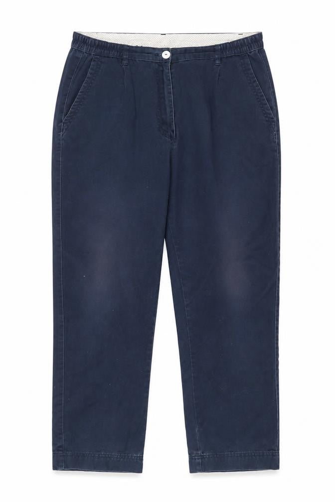 Front view of Hawkshead Women's Blue Chino Trousers, size 14 Slim
