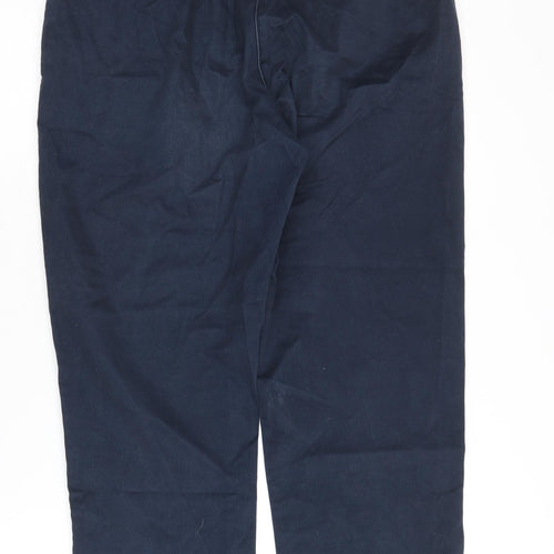 Hawkshead Women's Blue Chino Trousers, Size 14 Slim