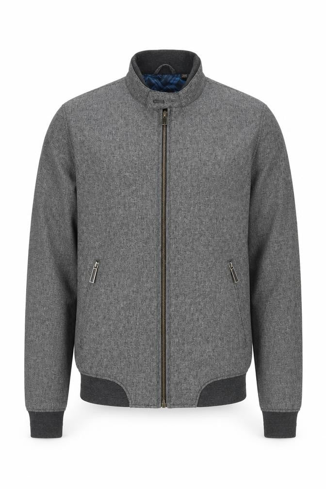 Front view of Ted Baker Men's Grey Regular Fit Jacket, size S