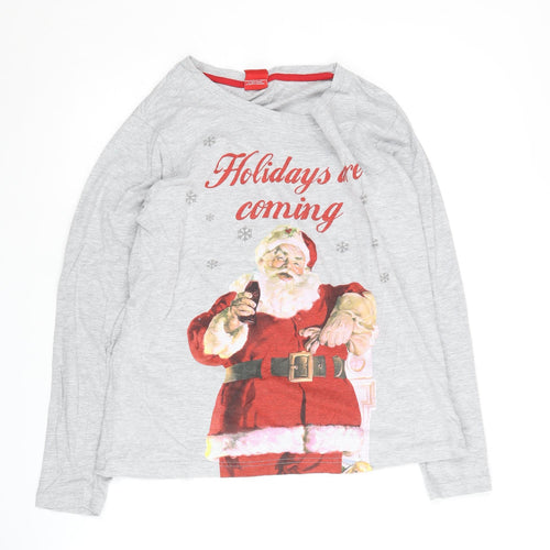 Coca-Cola Women's Grey Christmas Nightshirt Size 12-14