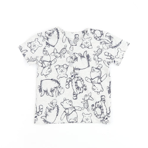 Disney Baby Unisex T-Shirt 3-6 Months White Cartoon