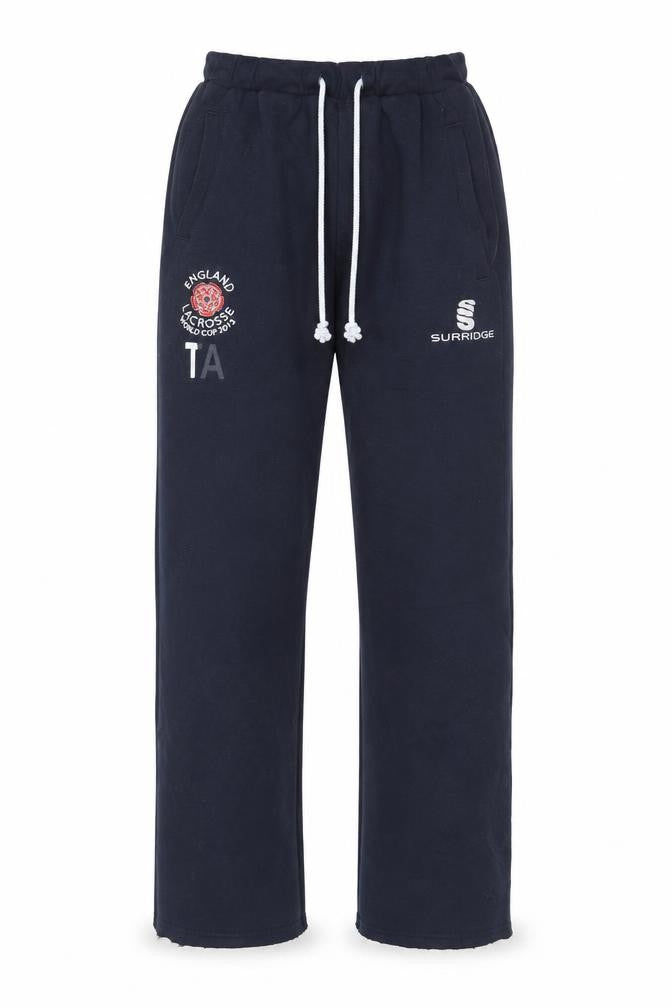 Front view of Surridge Men's Black Jogger Trousers S Lacrosse
