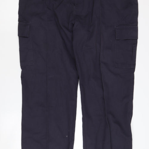 Benchmark Men's Black Cargo Trousers 42T Workwear