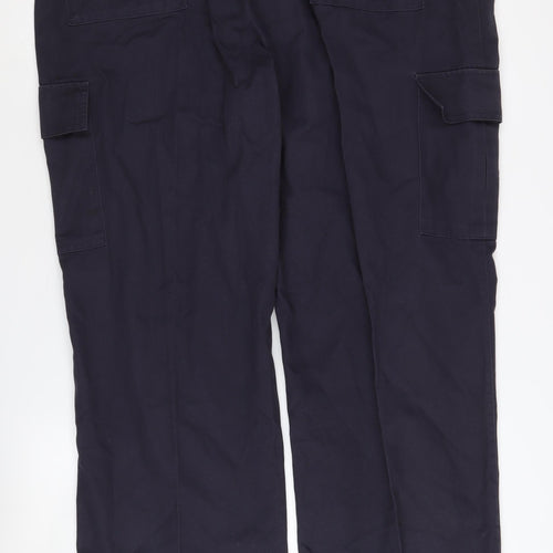 Benchmark Men's Black Cargo Trousers 42T Workwear