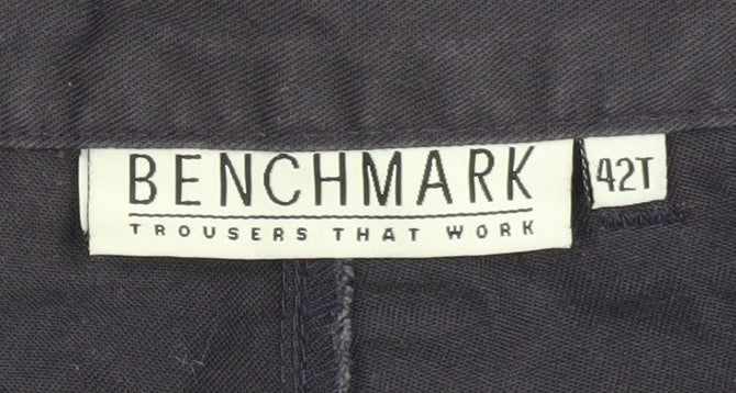 Benchmark Men's Black Cargo Trousers 42T Workwear