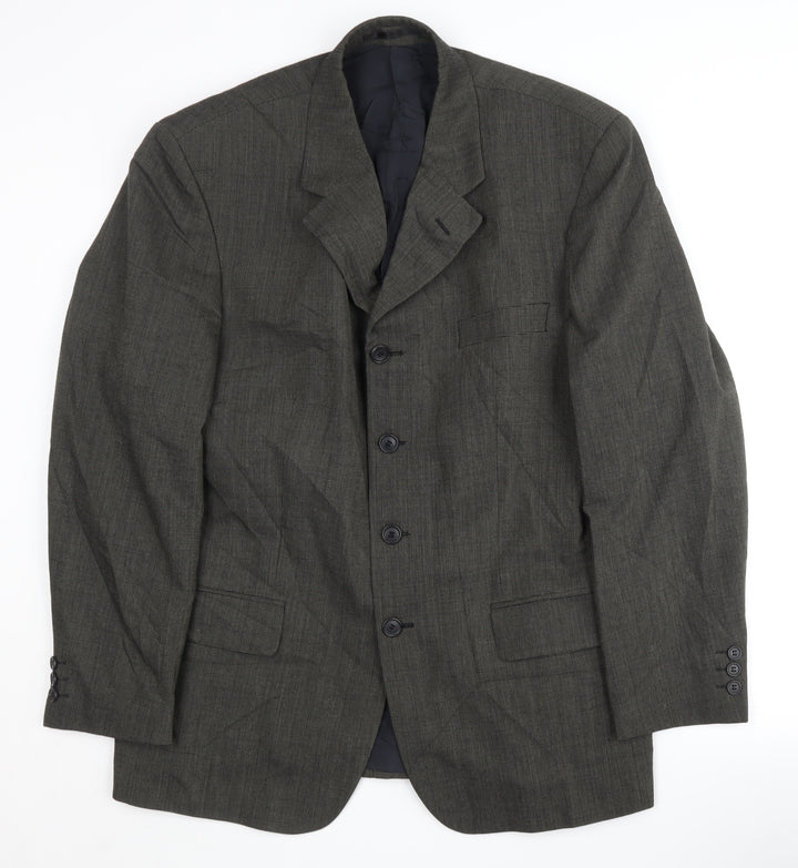 Charly O'Brian Men's Grey Blazer Size 40 Regular Jacket