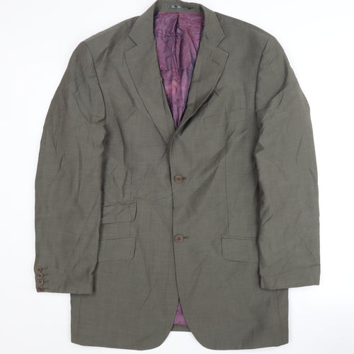 Ted Baker Men's Grey Suit Jacket Regular Fit 40R