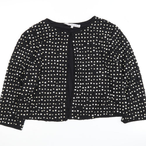 Millie Mackintosh Women's Black Beaded Jacket Size 14