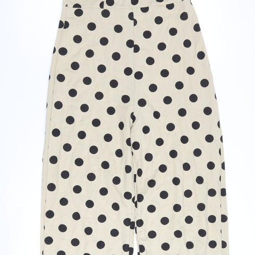 MNG Women's Beige Polka Dot Jumpsuit M