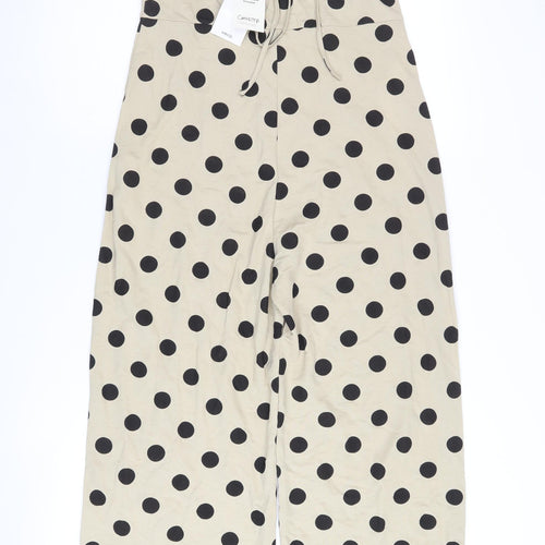 MNG Women's Beige Polka Dot Jumpsuit M