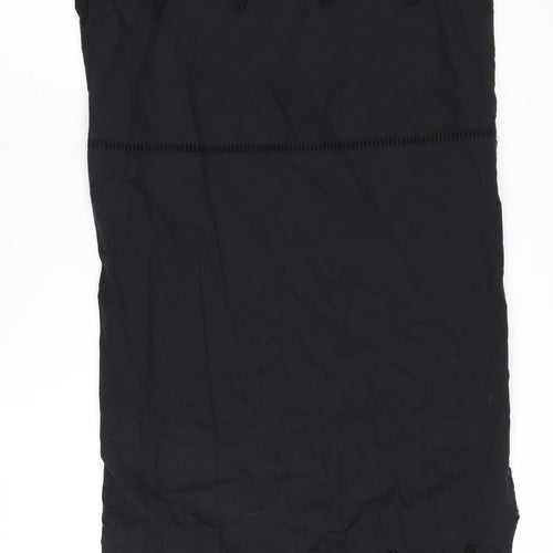 Hush Women's Black Midi Crochet Slip Dress Size 14