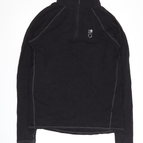 Karrimor Men's Black Track Jacket L, 1/4 Zip, Activewear