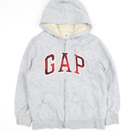 GAP Kids Boys Grey Full Zip Hoodie L