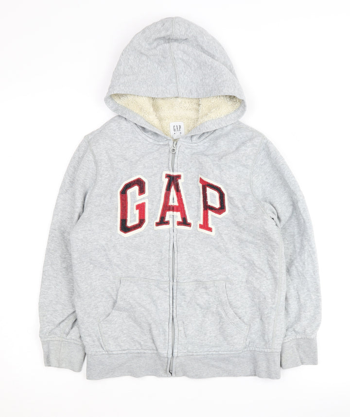 GAP Kids Boys Grey Full Zip Hoodie L