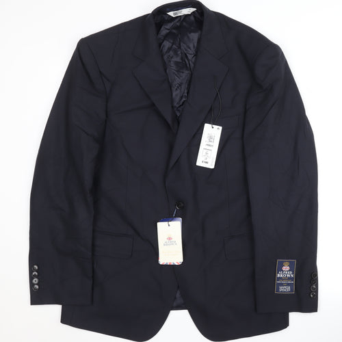 Marks and Spencer Men's Blue Blazer, Size 40L, Formal