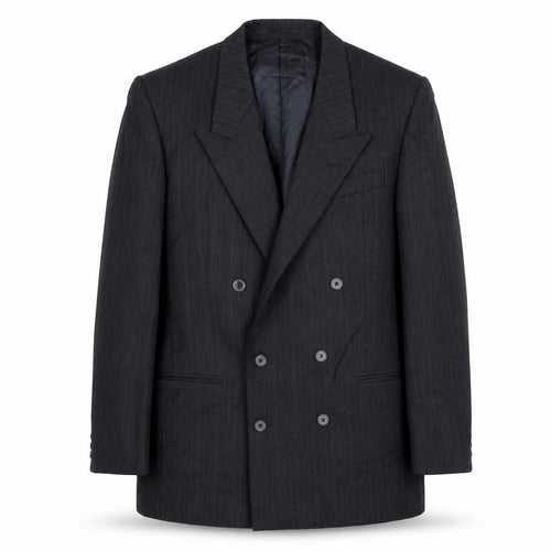 House of Fraser Men's Grey Blazer 42L Striped Formal Jacket